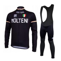 2015 MOLTENI RETRO Long Fahrradbekleidung Radtrikot Satz Langarm und Lange Trägerhose Radtrikot Kaufen