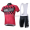 2015 Nalini Racing-Drapeau Rot Fahrradbekleidung Satz Fahrradtrikot Kurzarm Trikot und Kurz Trägerhose Radtrikot Kaufen