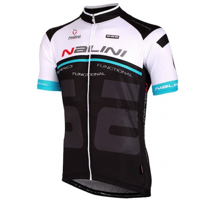 2015 Nalini Bao Weiß-Blau-Schwarz Radtrikot Kurzarm Radtrikot Kaufen