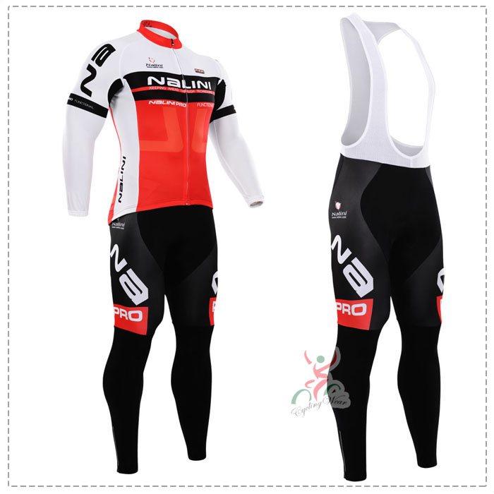 2015 Nalini Fahrradbekleidung Radtrikot Satz Langarm und Lange Trägerhose Radtrikot Kaufen