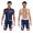 2015 Pinarello Fahrradbekleidung Satz Fahrradtrikot Kurzarm Trikot und Kurz Trägerhose Blau Radtrikot Kaufen