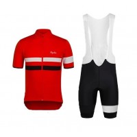 2015 Rapha Rote Fahrradbekleidung Satz Fahrradtrikot Kurzarm Trikot und Kurz Trägerhose Radtrikot Kaufen