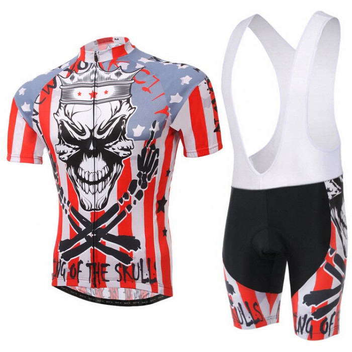 2015 Rock Racing Fahrradbekleidung Satz Fahrradtrikot Kurzarm Trikot und Kurz Trägerhose rot Radtrikot Kaufen