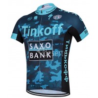 2015 Saxo Bank Tinkoff Radtrikot Kurzarm Camouflage Blau Radtrikot Kaufen