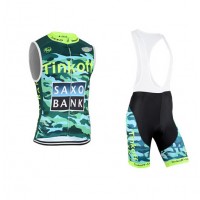 2015 Tinkoff Saxo Bank Camouflage ärmelloses Trikot und Kurz Trägerhose Radtrikot Kaufen