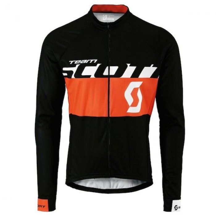 2015 Team Scott Schwarz/Rot Radtrikot Langarm Radtrikot Kaufen