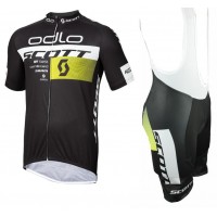 2015 Odlo Scott Swiss Gelb Fahrradbekleidung Satz Fahrradtrikot Kurzarm Trikot und Kurz Trägerhose Radtrikot Kaufen