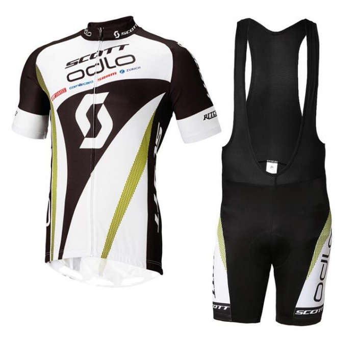 2015 Odlo Scott Swiss Fahrradbekleidung Satz Fahrradtrikot Kurzarm Trikot und Kurz Trägerhose Radtrikot Kaufen