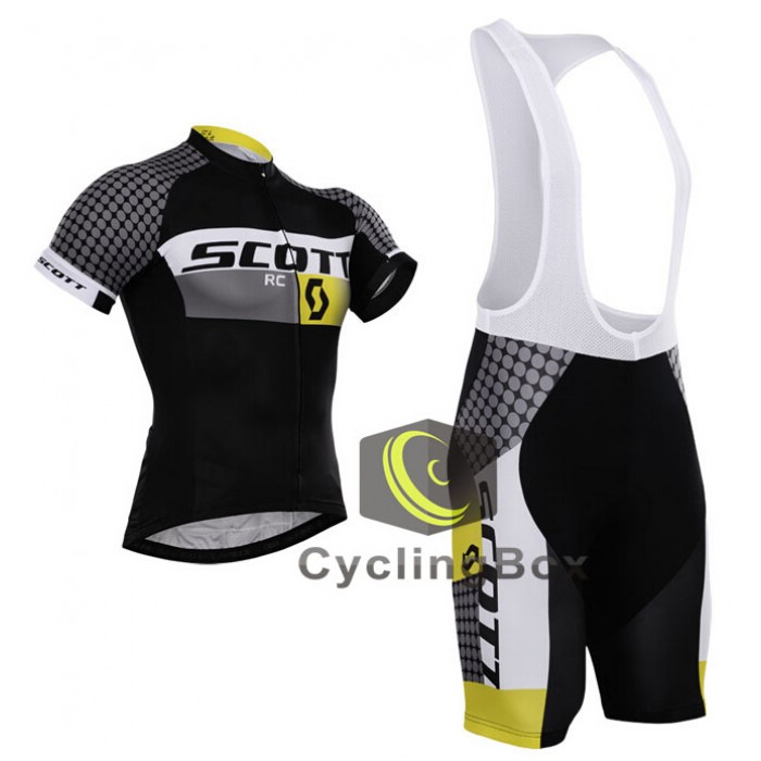2015 Scott Fahrradbekleidung Satz Fahrradtrikot Kurzarm Trikot und Kurz Trägerhose Radtrikot Kaufen