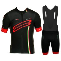 2015 WILIER Fahrradbekleidung Satz Fahrradtrikot Kurzarm Trikot und Kurz Trägerhose Rot Schwarz Radtrikot Kaufen
