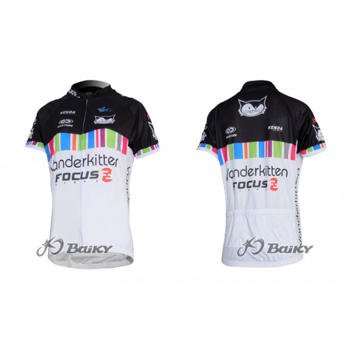 Vanderkitten-Focus Pro Team Radtrikot Kurzarm Schwarz Weiß Damen Radtrikot Kaufen