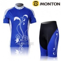 2011 Monton Pattern Damen Radbekleidung Radtrikot Kurzarm und Fahrradhosen Kurz Radtrikot Kaufen