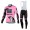 2015 Saxo Bank Sungard Damen Fahrradbekleidung Radtrikot Satz Langarm und Lange Trägerhose Radtrikot Kaufen