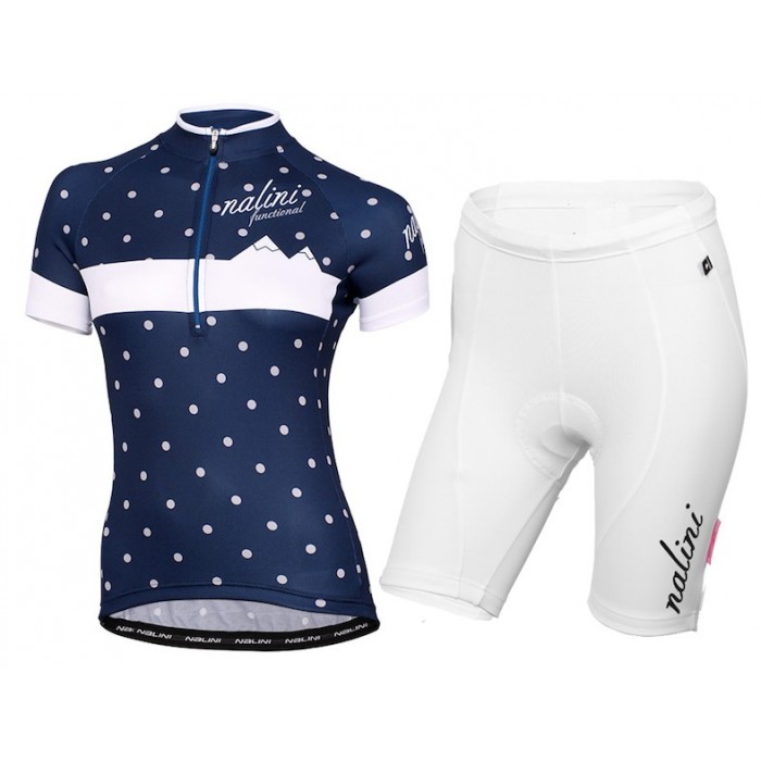 2015 Nalini Siele Blau Snow Damen Radbekleidung Radtrikot Kurzarm und Fahrradhosen Kurz Radtrikot Kaufen