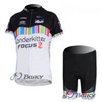 Vanderkitten-Focus Pro Team Radtrikot Kurzarm Kurz Radhose Kits Schwarz Weiß Damen Radtrikot Kaufen