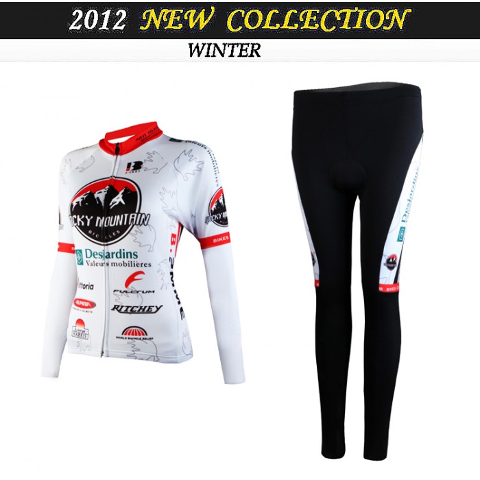2012 Damen rocky Cycling Fahrradbekleidung Radtrikot Satz Langarm und Lange Fahrradhose Radtrikot Kaufen