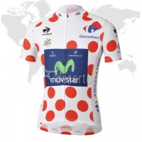 Movistar Tour de France Gepunktetes Trikot Radtrikot Kurzarm Radtrikot Kaufen