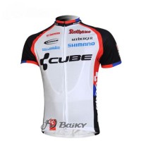 Cube Fintro Pro Team Radtrikot Kurzarm Weiß Schwarz Radtrikot Kaufen