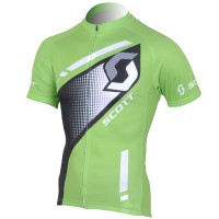 2013 Scott Racing Radtrikot Kurzarm Grün Schwarz Radtrikot Kaufen