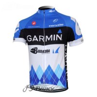2012 Garmin Barracuda Radtrikot Kurzarm Weiß Blau Radtrikot Kaufen
