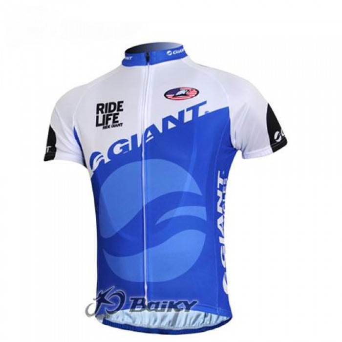 Giant Sram Pro Team Radtrikot Kurzarm Blau Weiß Radtrikot Kaufen