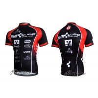 2012 MHW Cube Racing Team Radtrikot KurzarmRot Schwarz Radtrikot Kaufen
