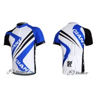 2012 Giant Ride Life Radtrikot Kurzarm Weiß Blau Radtrikot Kaufen