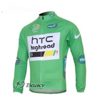 HTC-Highroad Pro Team Fahrradtrikot Langarm Grün Radtrikot Kaufen
