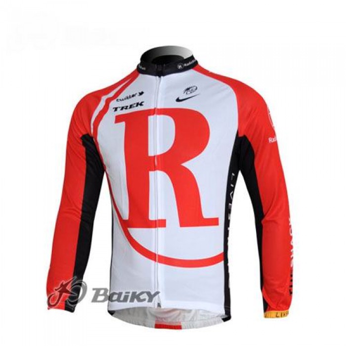 RadioShack Trek Fahrradtrikot Langarm Rot Radtrikot Kaufen