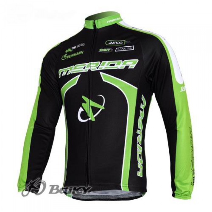 Merida Multivan Flex Stay Fahrradtrikot Langarm Schwarz Grün Radtrikot Kaufen