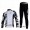 Nalini Pro Team Radbekleidung Satz Fahrradtrikot Langarm und Lang Radhose Weiß Schwarz Radtrikot Kaufen