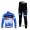Garmin Barracuda Pro Team Radbekleidung Satz Fahrradtrikot Langarm und Lang Radhose Blau Weiß Radtrikot Kaufen