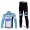 Omega Pharma Quick Step Pro Team Radbekleidung Satz Fahrradtrikot Langarm und Lang Radhose Blau Weiß Radtrikot Kaufen