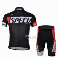 Specialized Racing Radbekleidung Radtrikot Kurzarm und Fahrradhosen Kurz Schwarz Radtrikot Kaufen