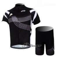 2012 Shimano XTR Radbekleidung Radtrikot Kurzarm und Fahrradhosen Kurz Schwarz Radtrikot Kaufen