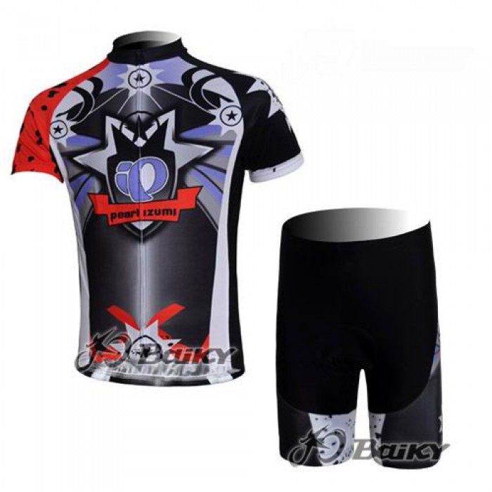 Pearl Izumi Pro Team Radbekleidung Radtrikot Kurzarm und Fahrradhosen Kurz Schwarz Rot Radtrikot Kaufen