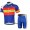 Movistar Radbekleidung Radtrikot Kurzarm und Fahrradhosen Kurz Blau Rot Radtrikot Kaufen