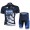2013 Saxo Bank Tinkoff Pro Team Radtrikot Kurzarm und Kurz Radhose Kits Dunkel Blau Radtrikot Kaufen