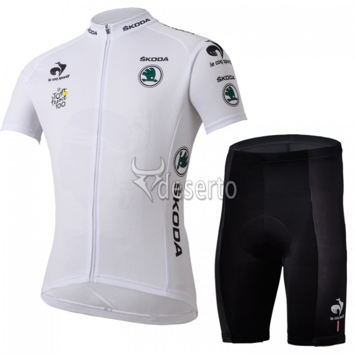 Tour de France Weißen Trikots Radbekleidung Radtrikot Kurzarm und Fahrradhosen Kurz Radtrikot Kaufen