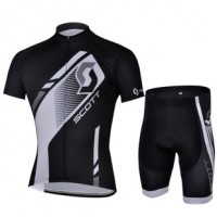 2013 Scott Racing Radtrikot Kurzarm und Kurz Radhose Kits Schwarz Radtrikot Kaufen