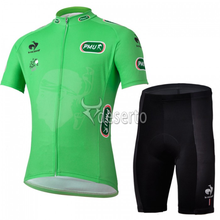 Tour de France Grünes Trikot Radbekleidung Radtrikot Kurzarm und Fahrradhosen Kurz Radtrikot Kaufen