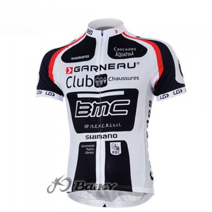 BMC Garneau Team Radtrikot Kurzarm Weiß Radtrikot Kaufen