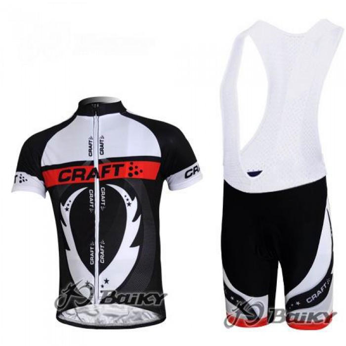 Craft Pro Team Radtrikot Kurzarm Kurz Trägerhose Kits Schwarz Weiß Radtrikot Kaufen
