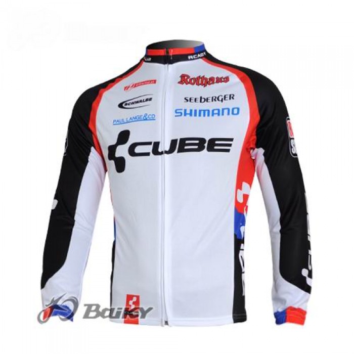 Cube Fintro Pro Team Fahrradtrikot Langarm Weiß Schwarz Radtrikot Kaufen