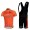 Euskaltel-Euskadi Pro Team Radtrikot Kurzarm Kurz Trägerhose Kits Orange Radtrikot Kaufen