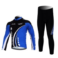 Giant kenda pro Fahrradbekleidung Radtrikot Satz Langarm und Lange Fahrradhose Schwarz Blau Radtrikot Kaufen
