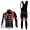 MHW Cube Racing Team Fahrradbekleidung Radtrikot Satz Langarm und Lange Trägerhose Rot Schwarz Radtrikot Kaufen