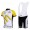McDonald Legea Pro Team Fahrradbekleidung Satz Fahrradtrikot Kurzarm Trikot und Kurz Trägerhose Weiß Gelb Radtrikot Kaufen