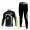 Merida Multivan Flex Stay Fahrradbekleidung Radtrikot Satz Langarm und Lange Fahrradhose Schwarz Grün Radtrikot Kaufen