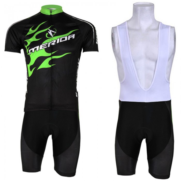 Merida Fahrradbekleidung Satz Fahrradtrikot Kurzarm Trikot und Kurz Trägerhose Radtrikot Kaufen